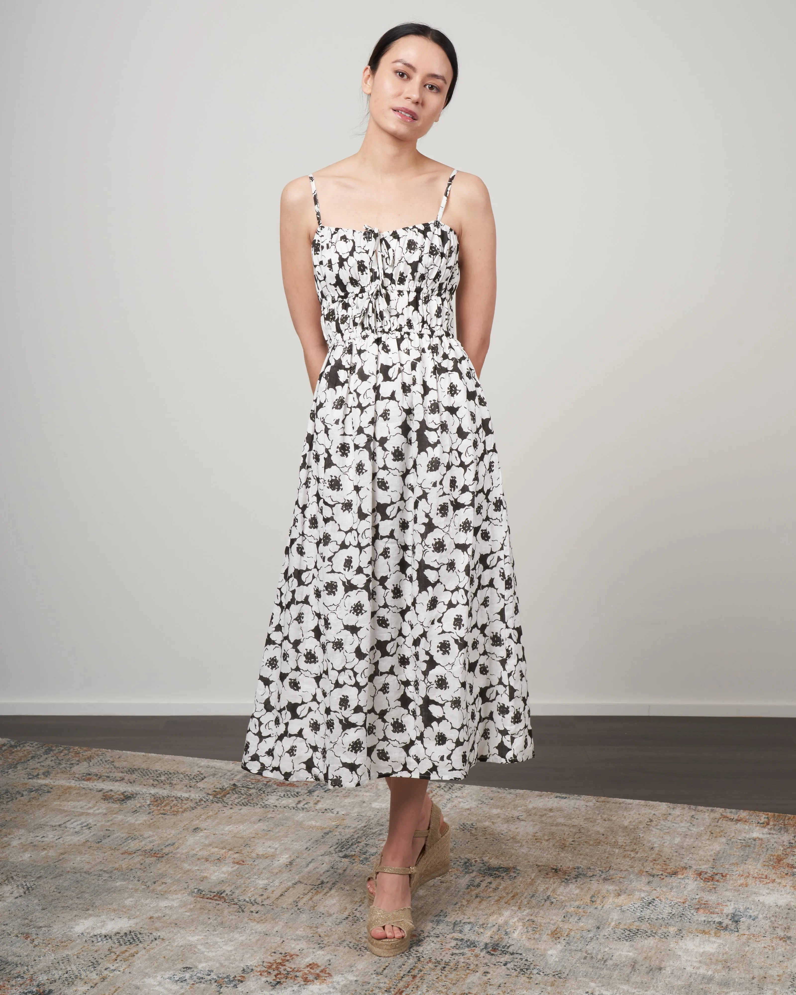 francesca midi dress - vimara floral print