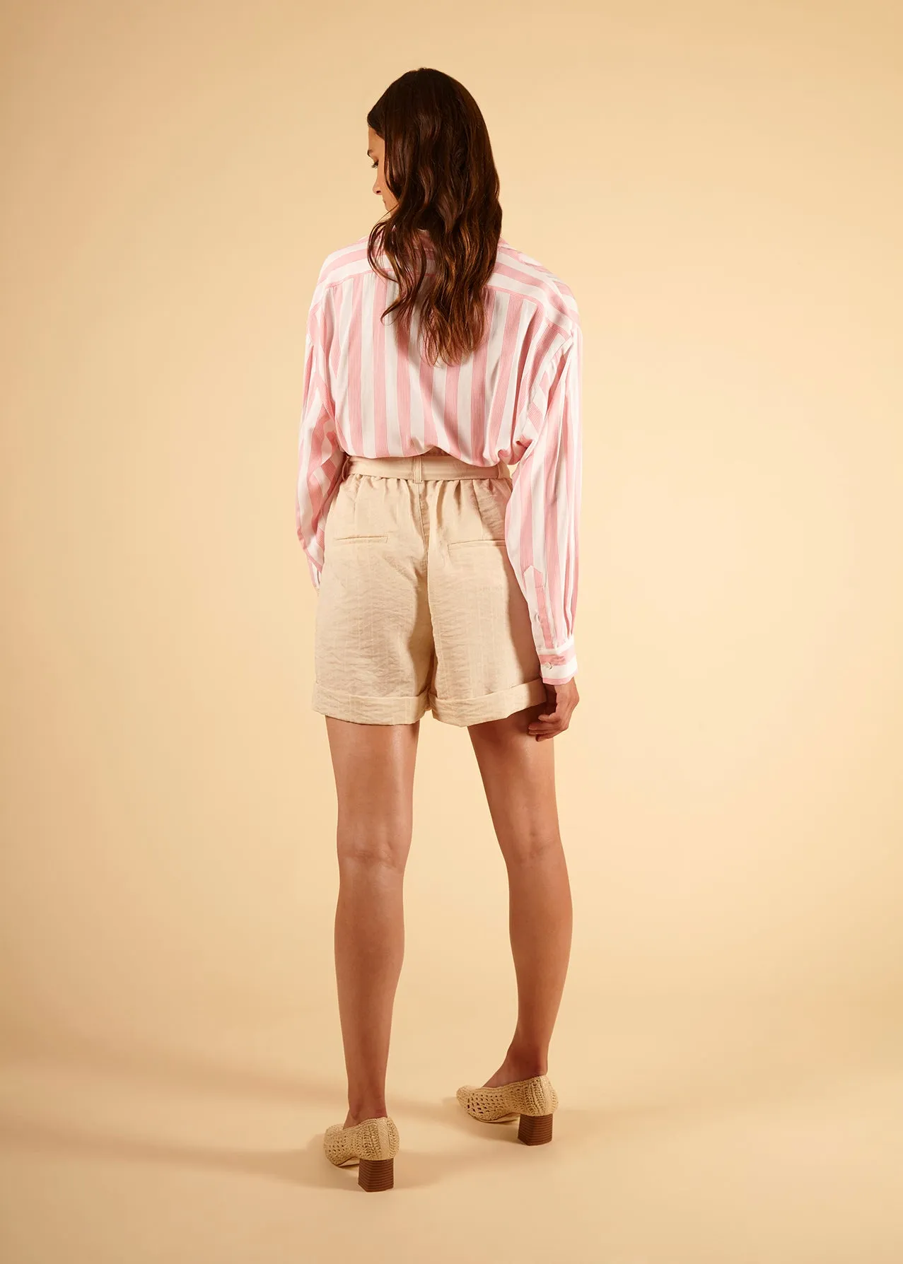 Frnch Dali Shorts (Beige) - FINAL SALE
