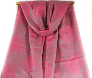 Fuchsia Royal Paisley Pashmina Scarf Bohemian Shawl