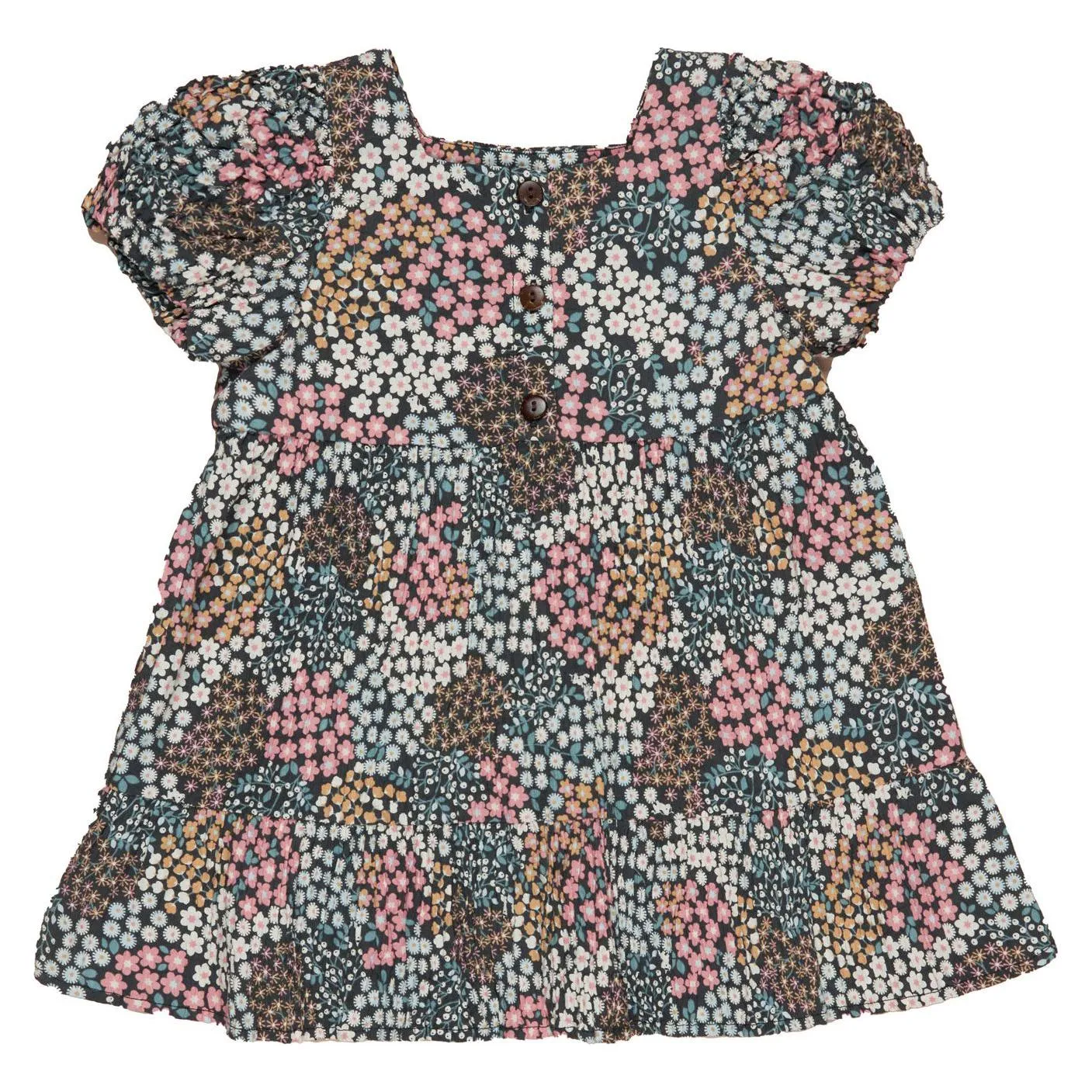 Garden Floral Puff Sleeve Dress