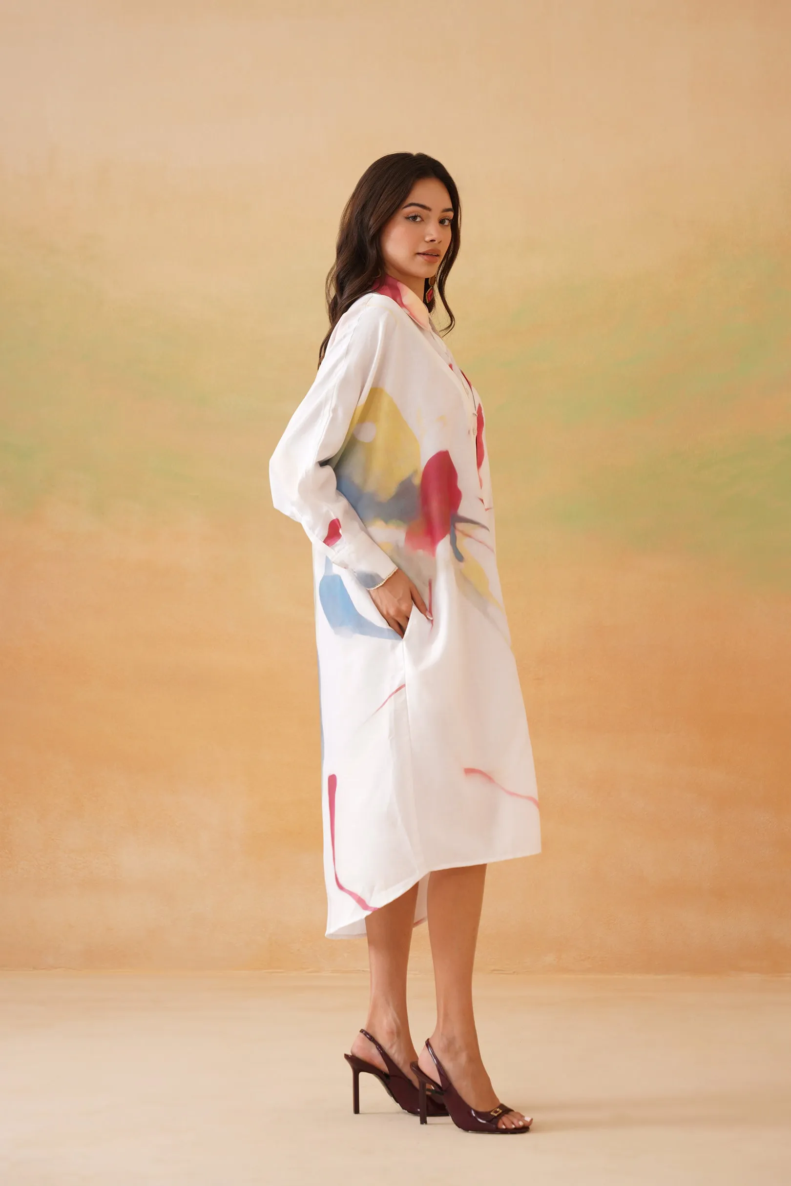 Gardenia Glamour Kaftan Dress
