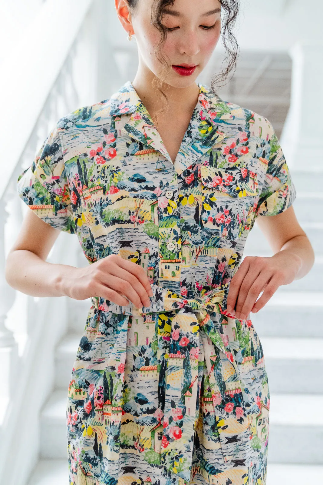 Gigi Provence Rouge Shirt Dress