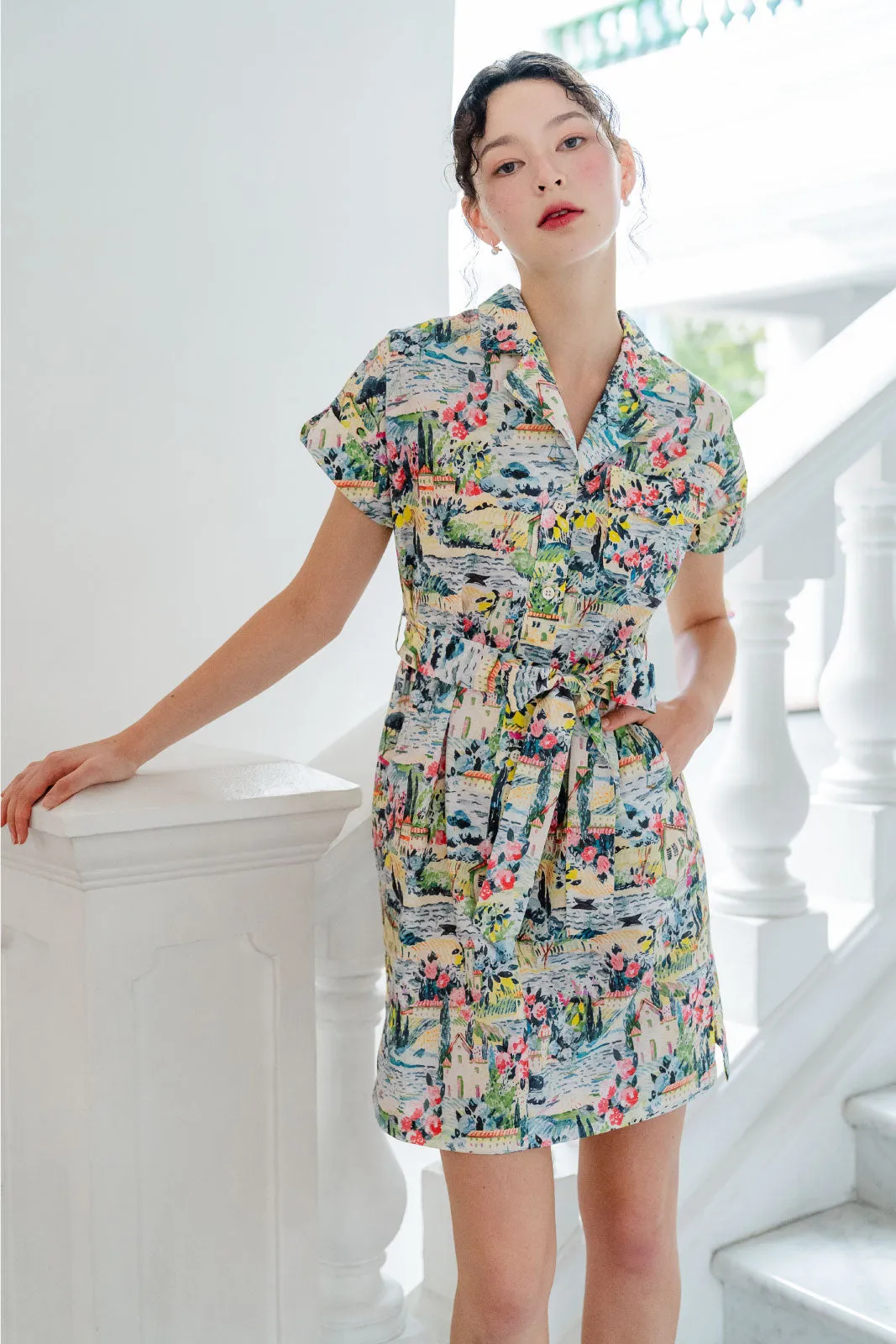 Gigi Provence Rouge Shirt Dress
