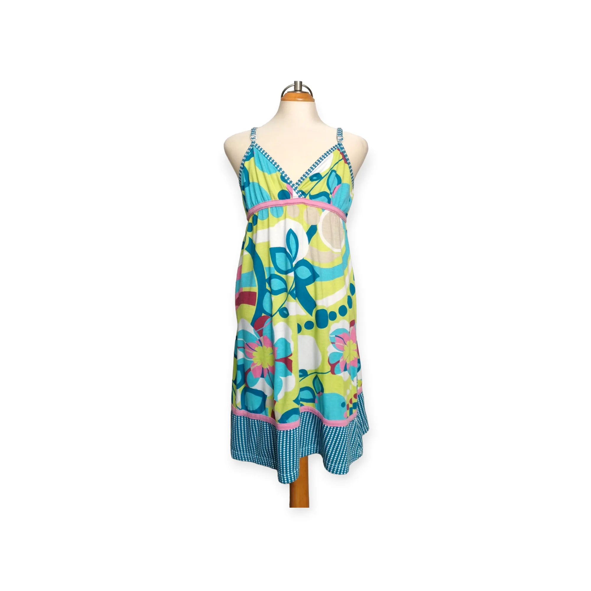 GIRL SIZE MEDIUM (8/10 YEARS) - ROXY, Floral Summer Dress VGUC B42