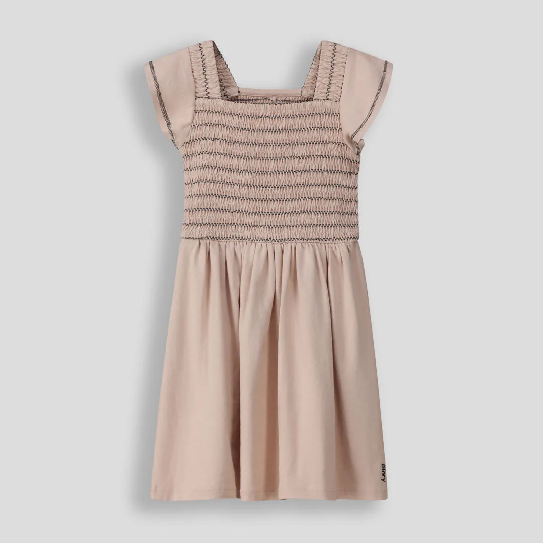 Girls Fit And Flare Dress _ 153123 _ Stone