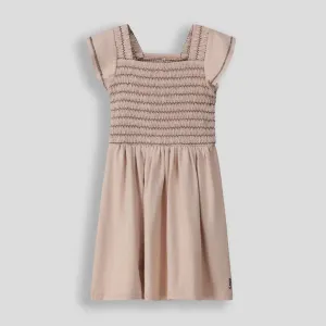 Girls Fit And Flare Dress _ 153123 _ Stone