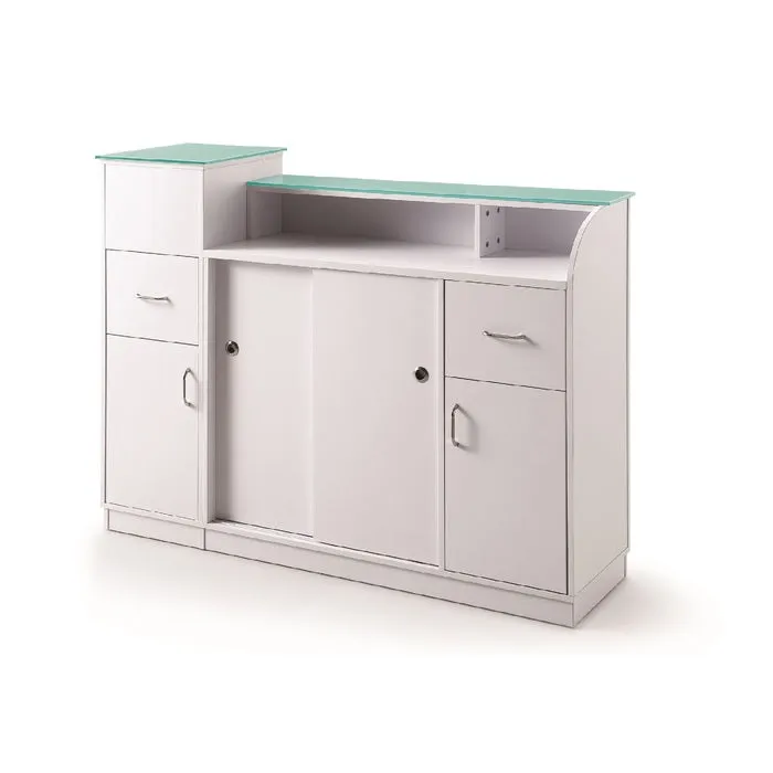 Glasglow Reception Table with Display by Mayakoba