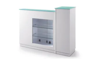 Glasglow Reception Table with Display by Mayakoba