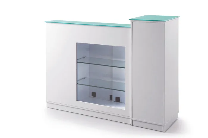 Glasglow Reception Table with Display by Mayakoba