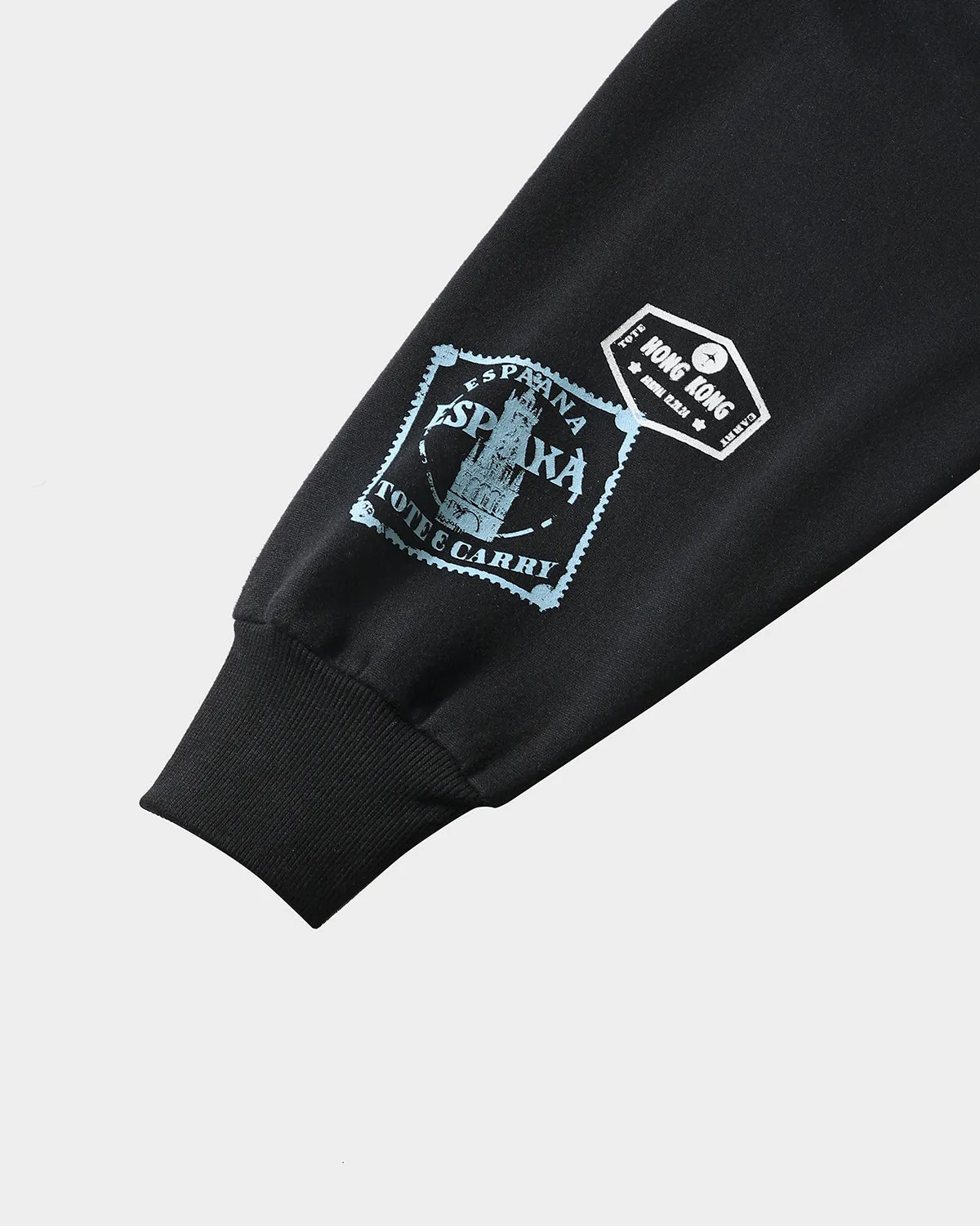 Globetrotter Tracksuit & Beanie Scarf Set in Black