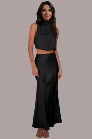 GYPSY - Sleeveless Crop Top and Maxi Skirt Set