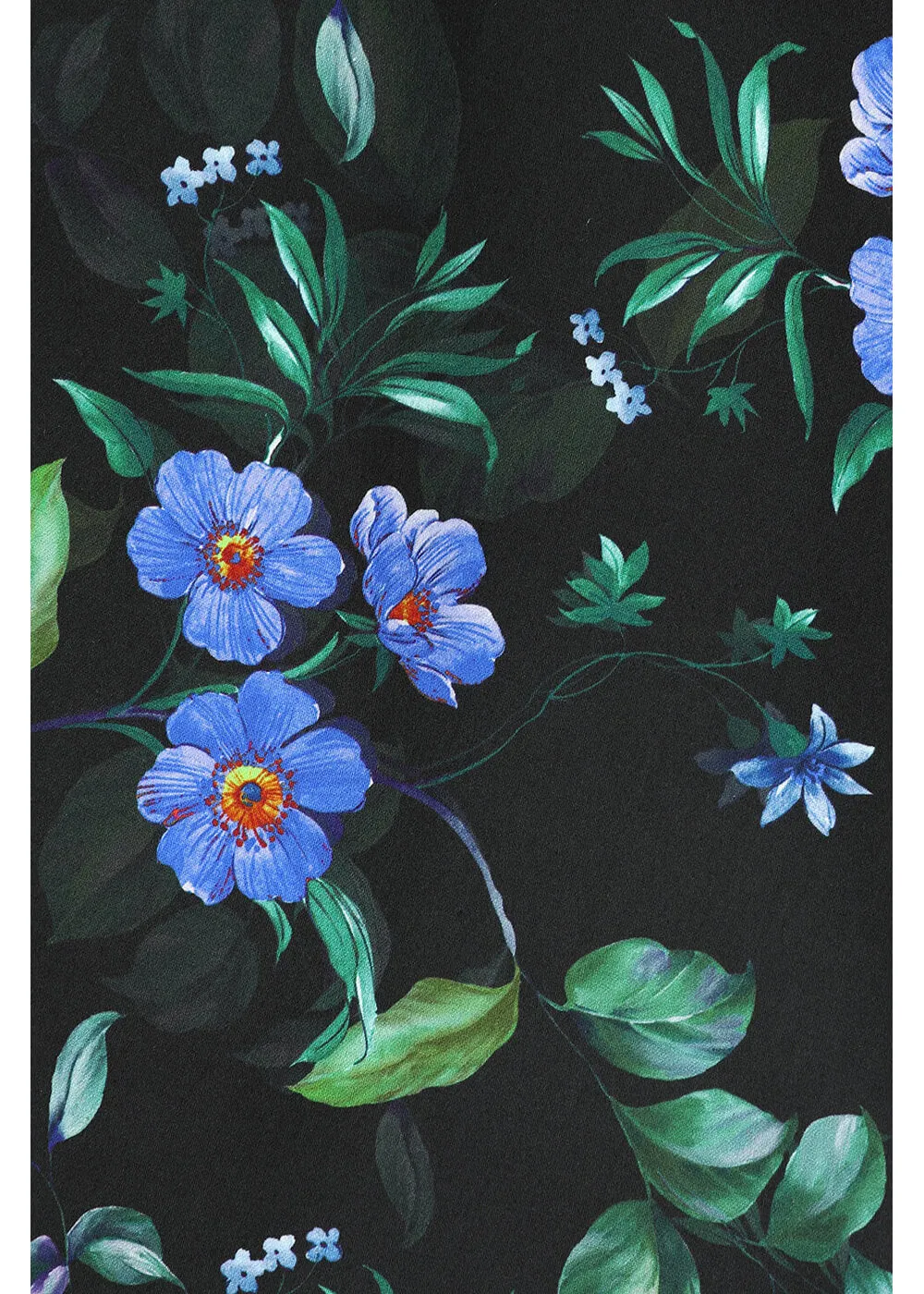 Hearts & Roses Amira Floral 50's Swing Dress Black