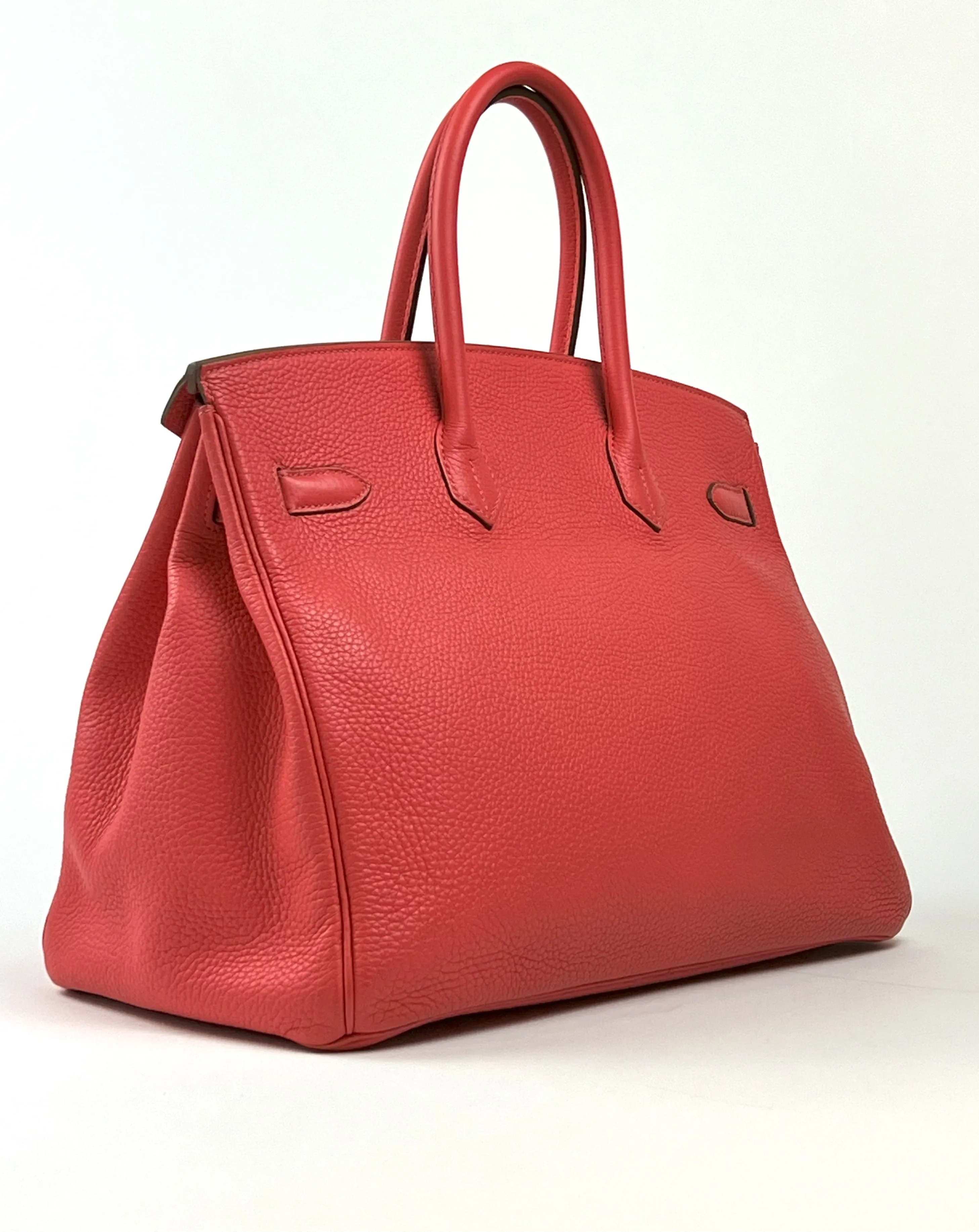 Hermes Rose Jaipur Togo Leather Birkin 35