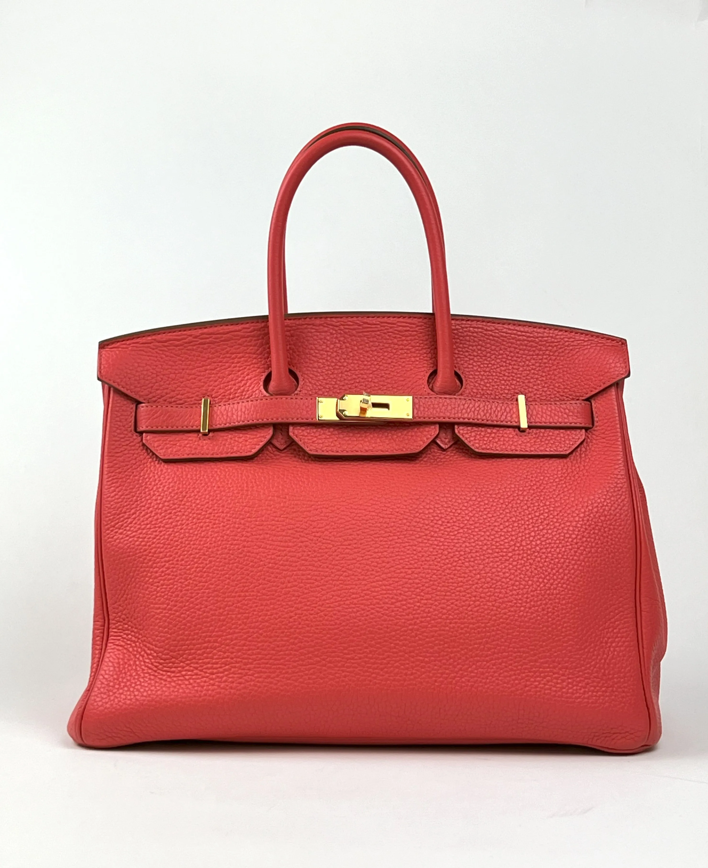 Hermes Rose Jaipur Togo Leather Birkin 35