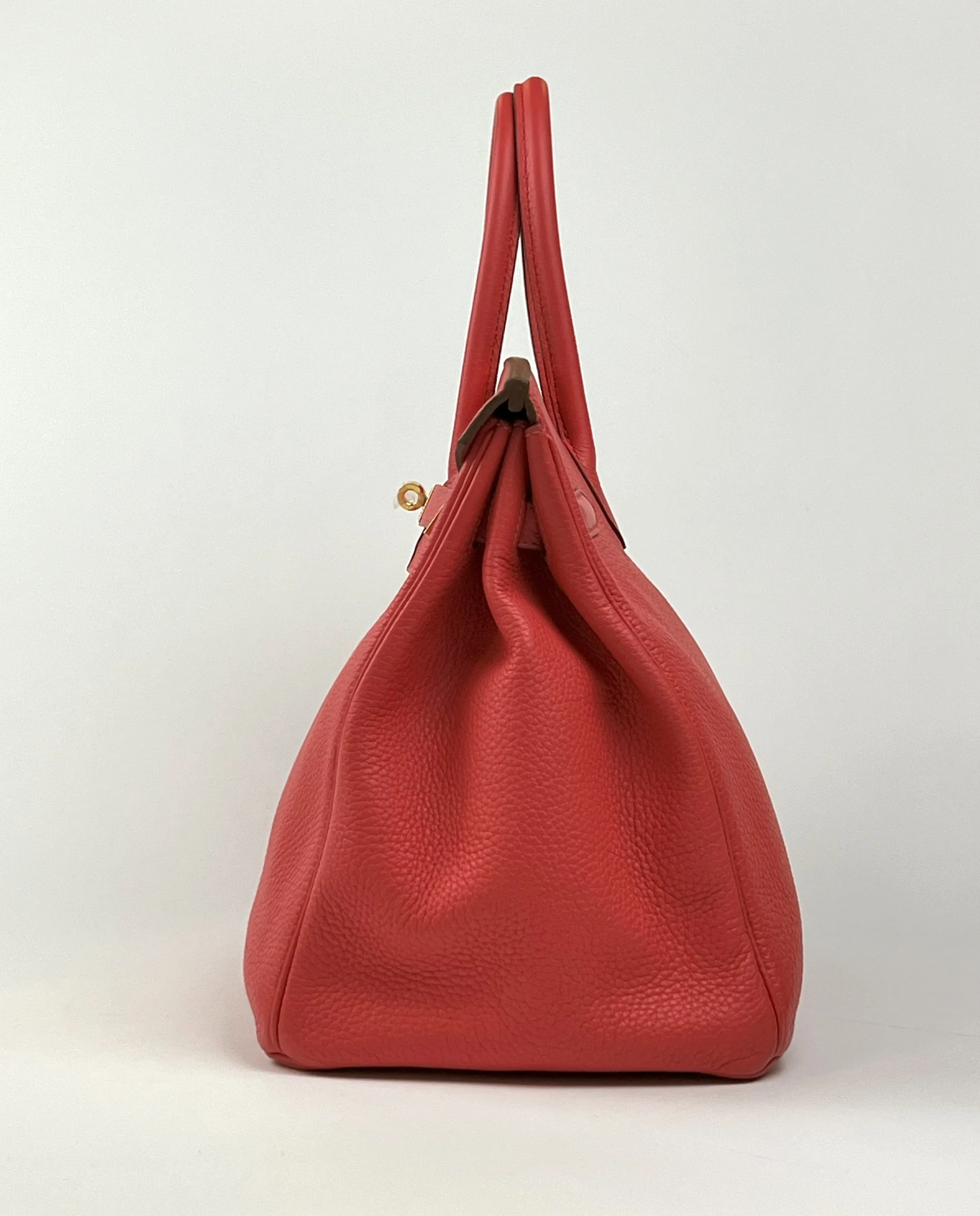 Hermes Rose Jaipur Togo Leather Birkin 35