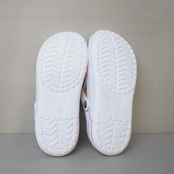 High Quality Summer Sandals Classic Outdoor Non-slip Slippers. (White Color) Size (40)