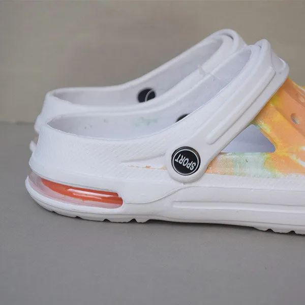 High Quality Summer Sandals Classic Outdoor Non-slip Slippers. (White Color) Size (40)