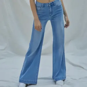 High-Rise Flared Stretch Jeans