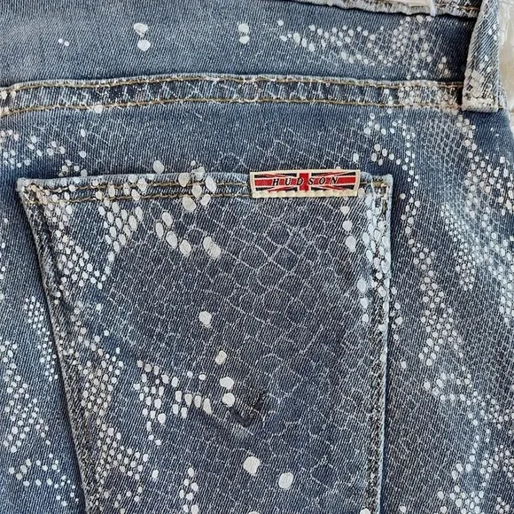 Hudson snake print super skinny jeans size 28