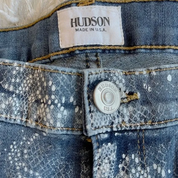Hudson snake print super skinny jeans size 28