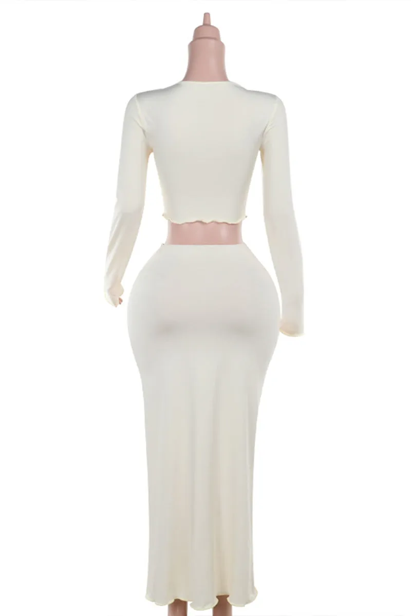 HUR1084 Floral Elegance Two-Piece Set