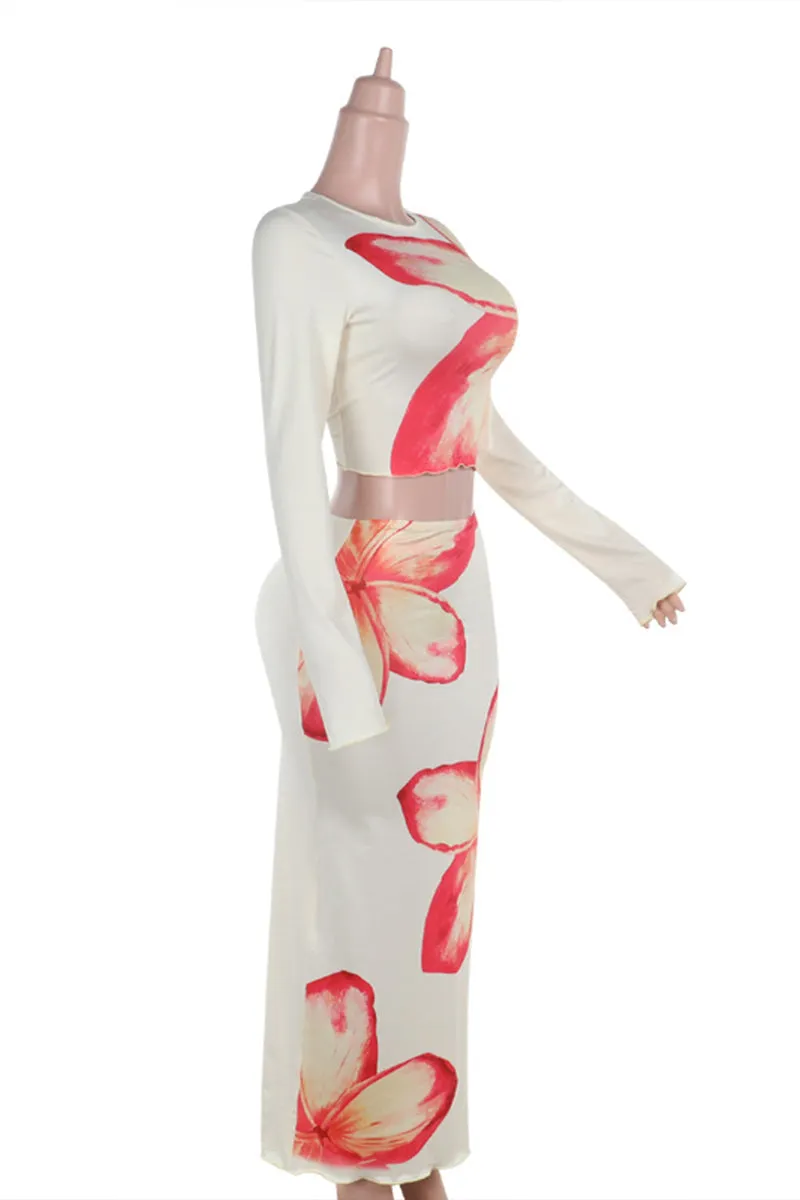 HUR1084 Floral Elegance Two-Piece Set