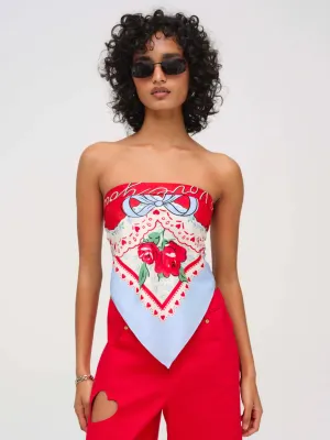 I Love You Scarf Top