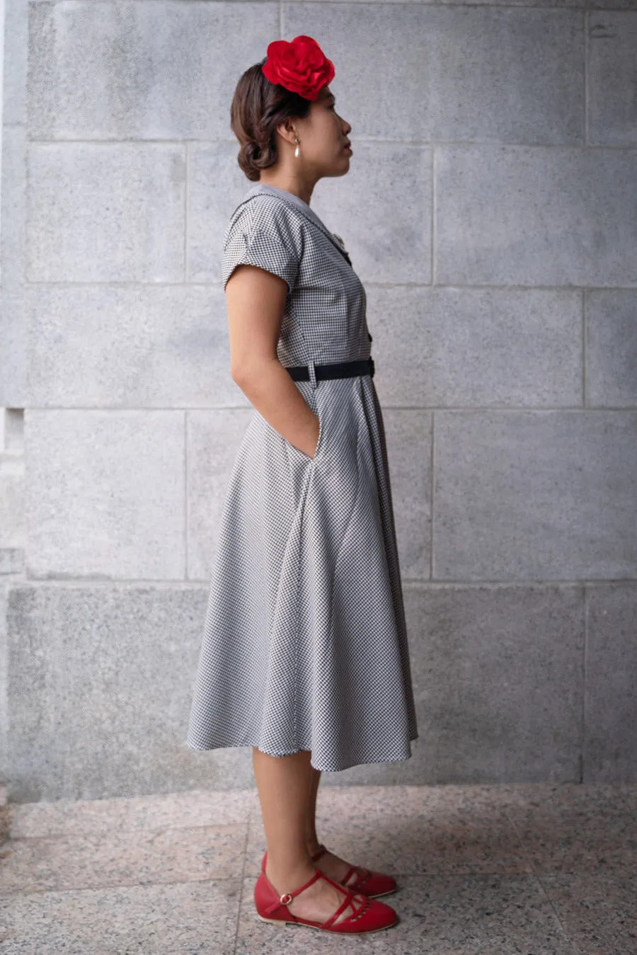 IRENE Hound Tooth Dress