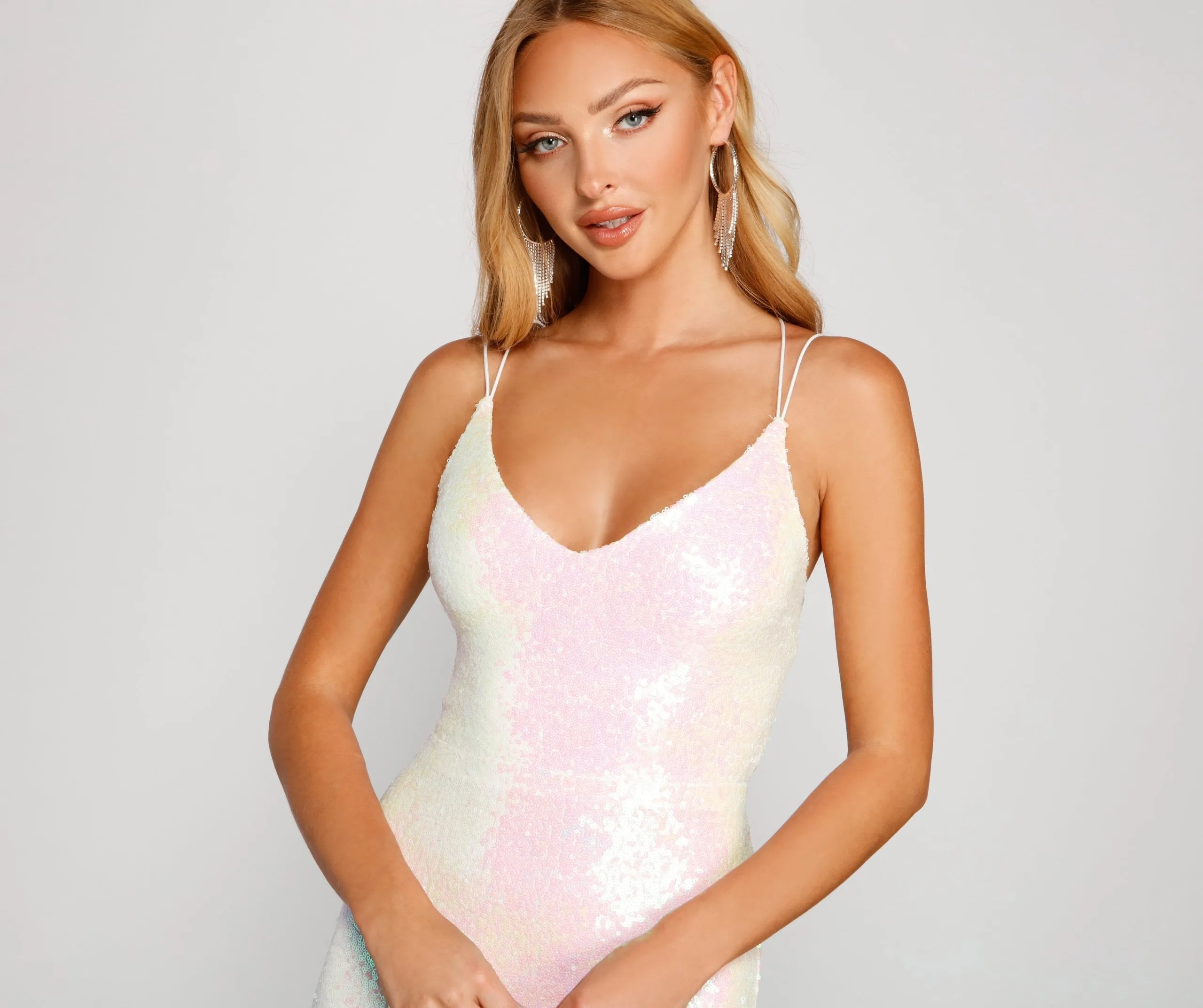 Irene Sequin Stylish Floor-Length Formal Dress