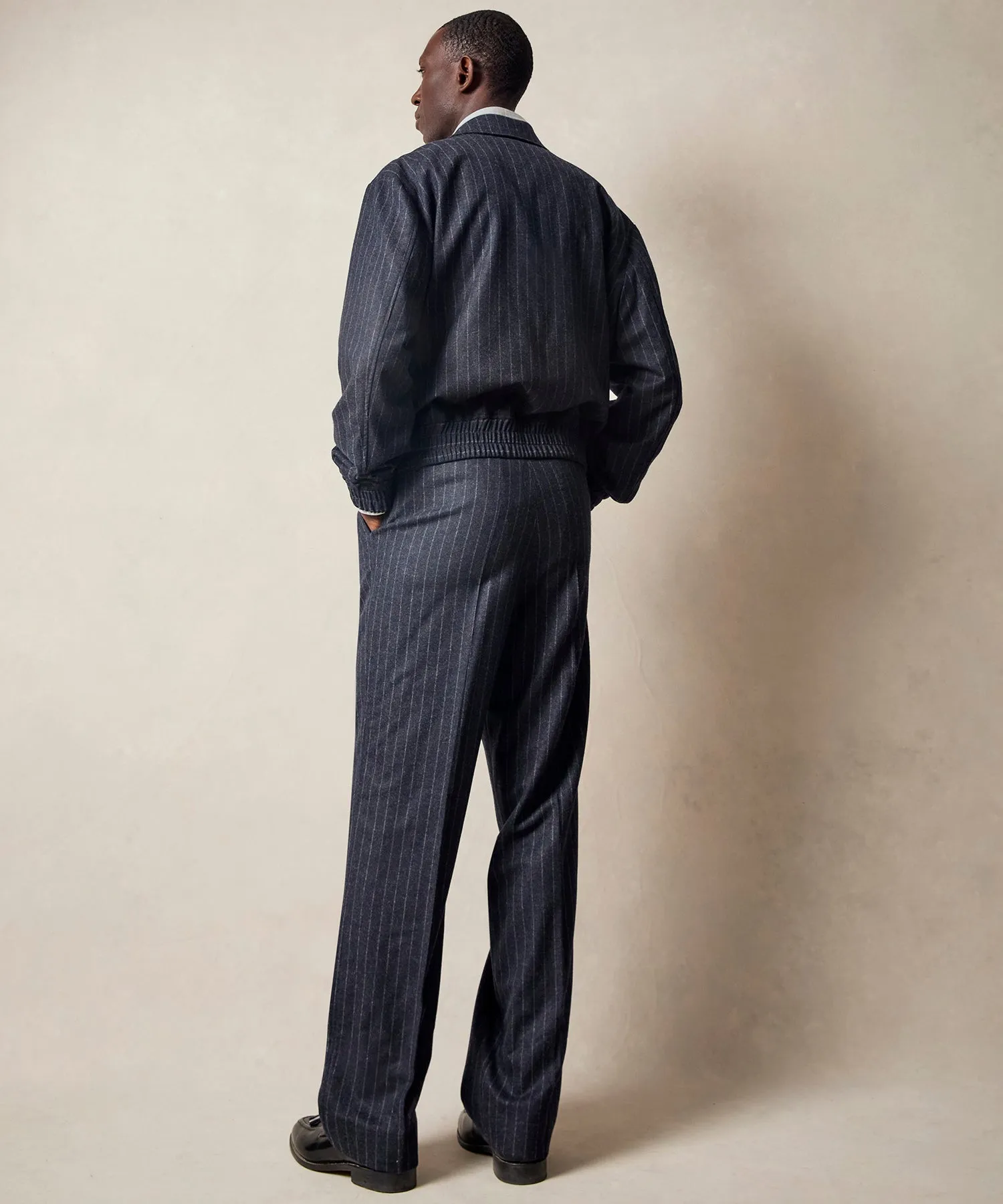 Italian Wool Self Belt Trouser