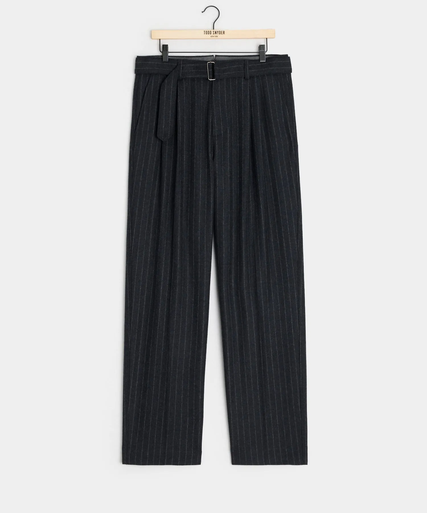 Italian Wool Self Belt Trouser