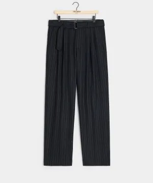 Italian Wool Self Belt Trouser