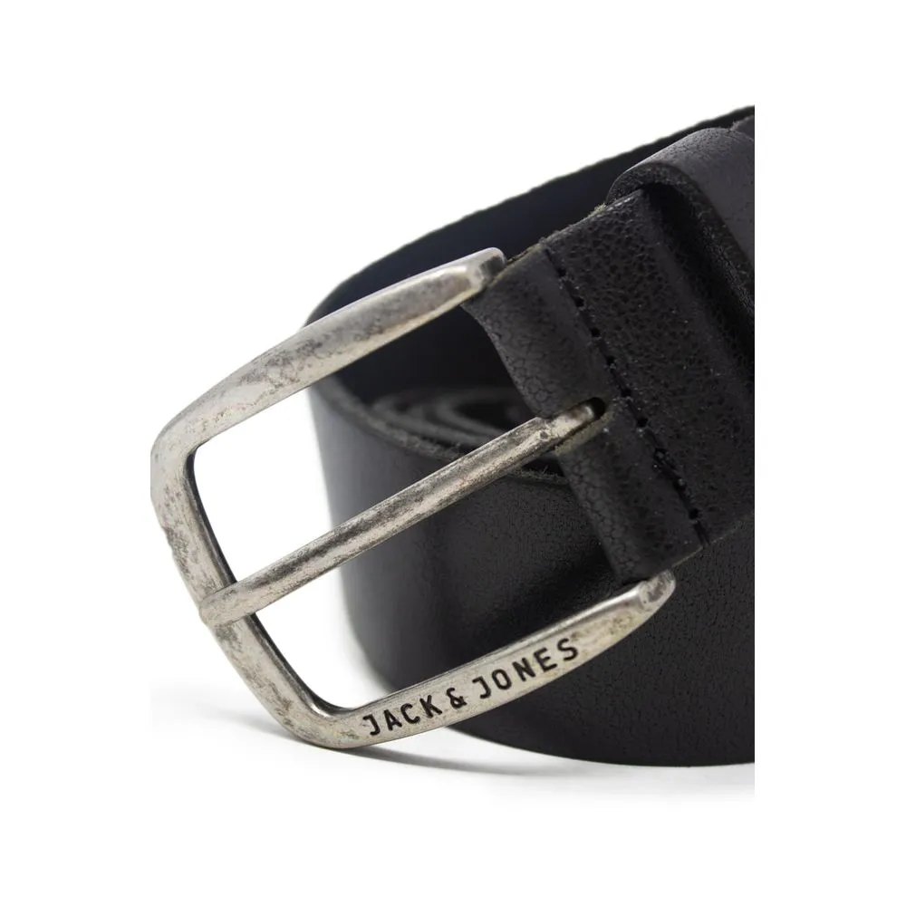 Jack Jones Black Leather Belt