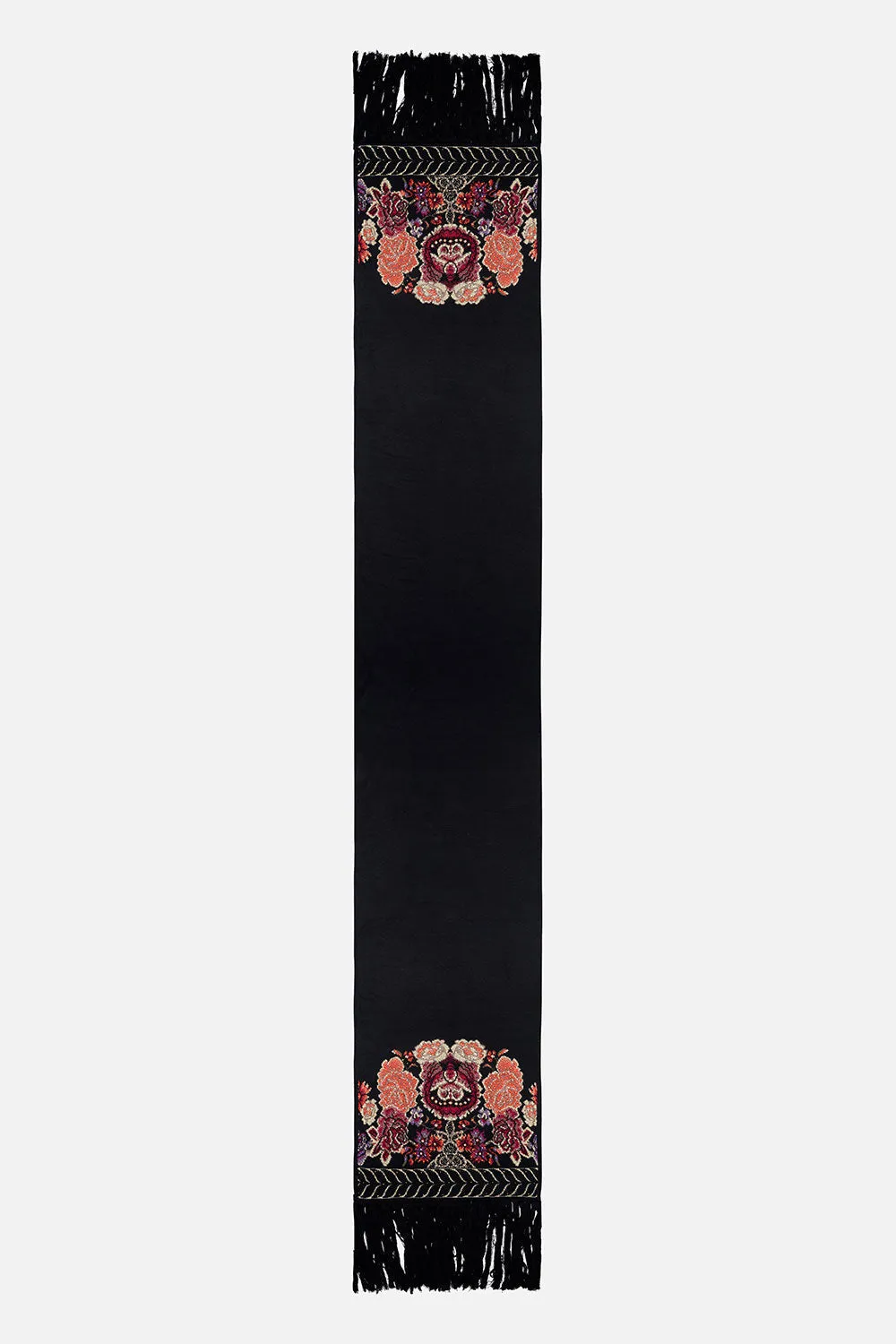 JACQUARD SCARF WITH FRINGING DANCE WITH DUENDE