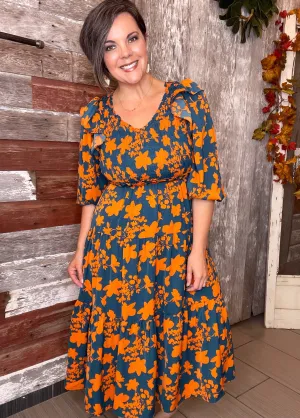 Jade Floral Maxi Dress