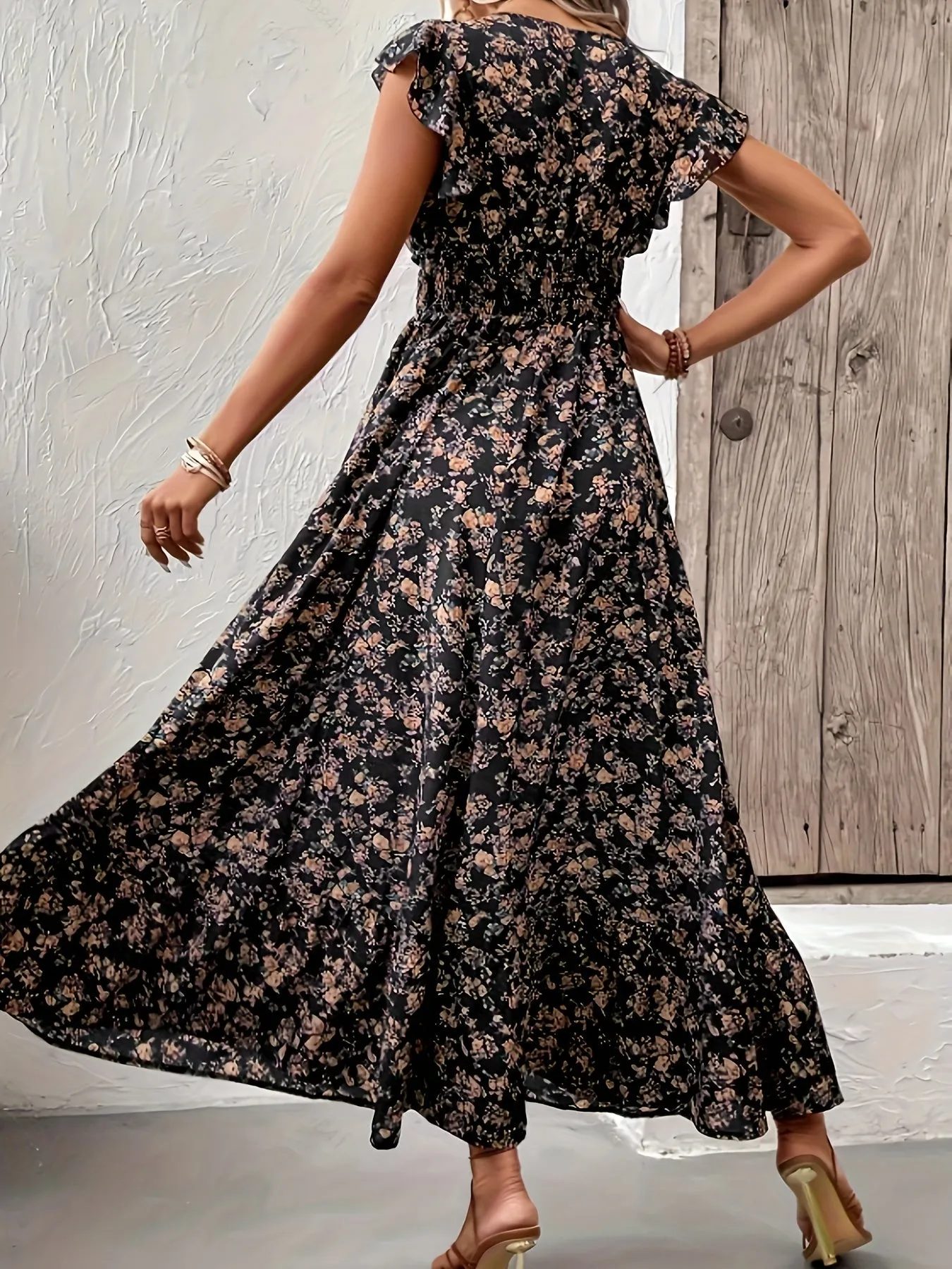 Jessa™ - Floral Print Waist Dress