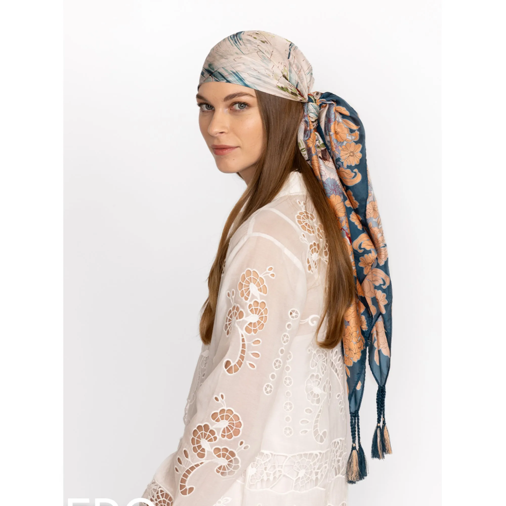 Johnny Was Vakash Oversized White Tee Long Dress Short Sleeve Floral Cream New