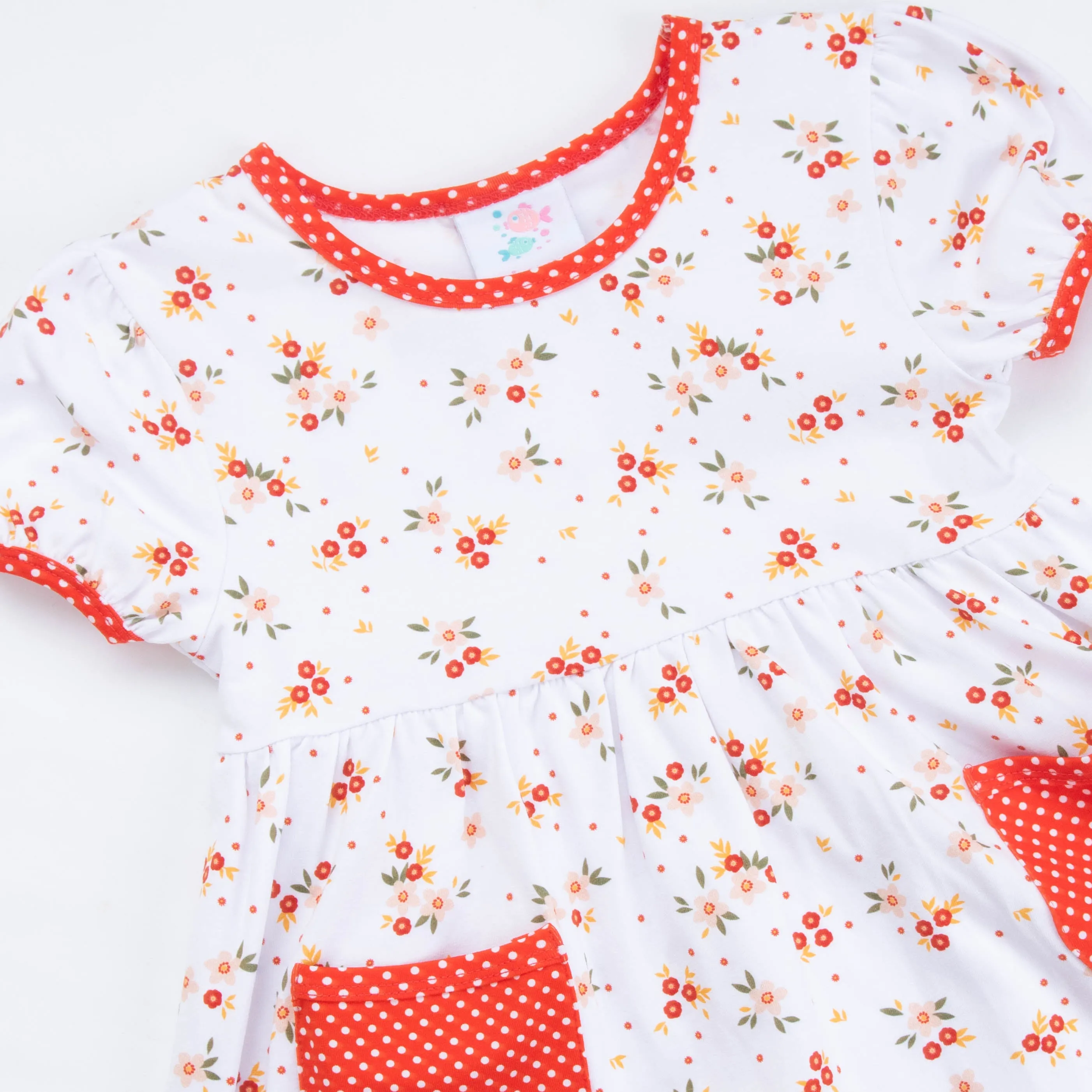 Juliette Dress, Red Floral