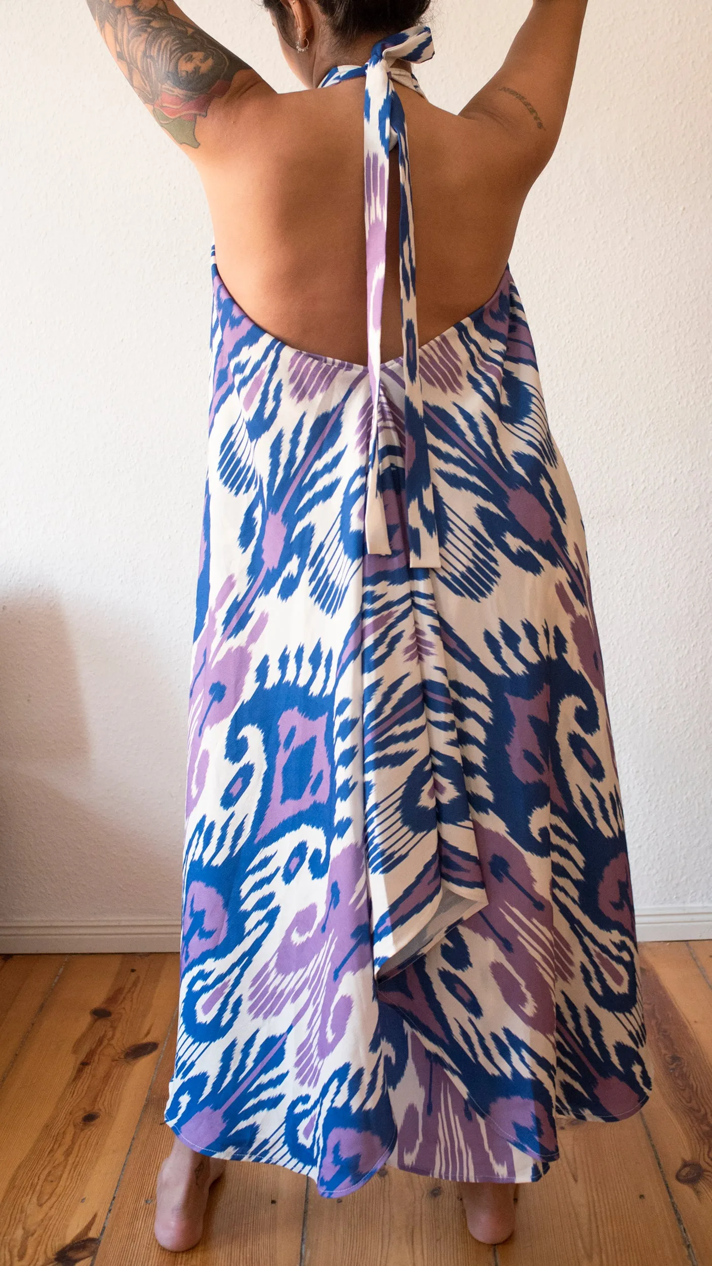 Kaihan Dress in Berry Adras