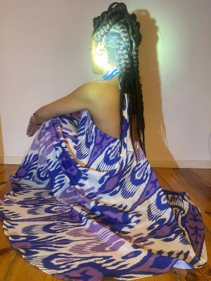 Kaihan Dress in Berry Adras