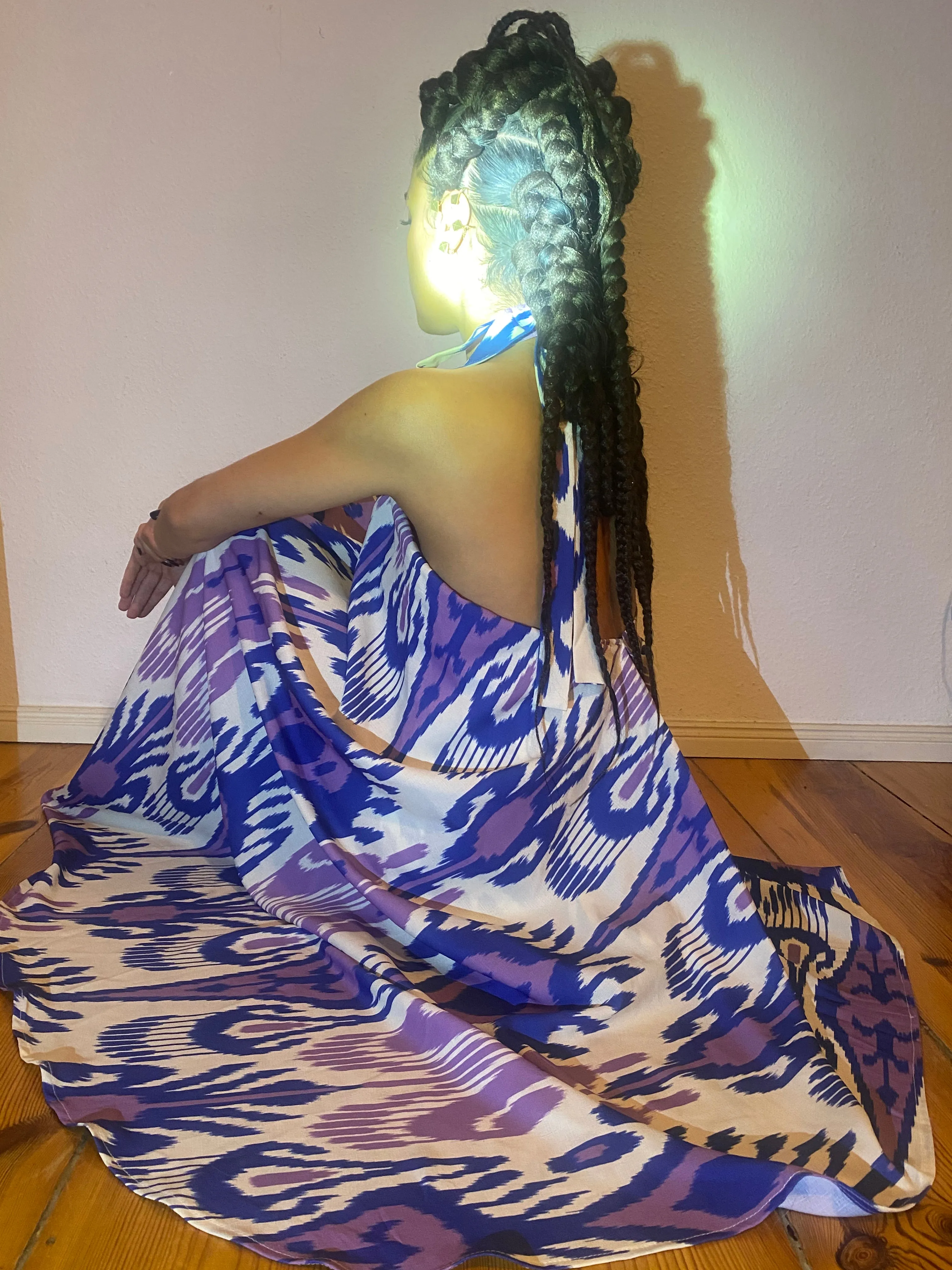 Kaihan Dress in Berry Adras