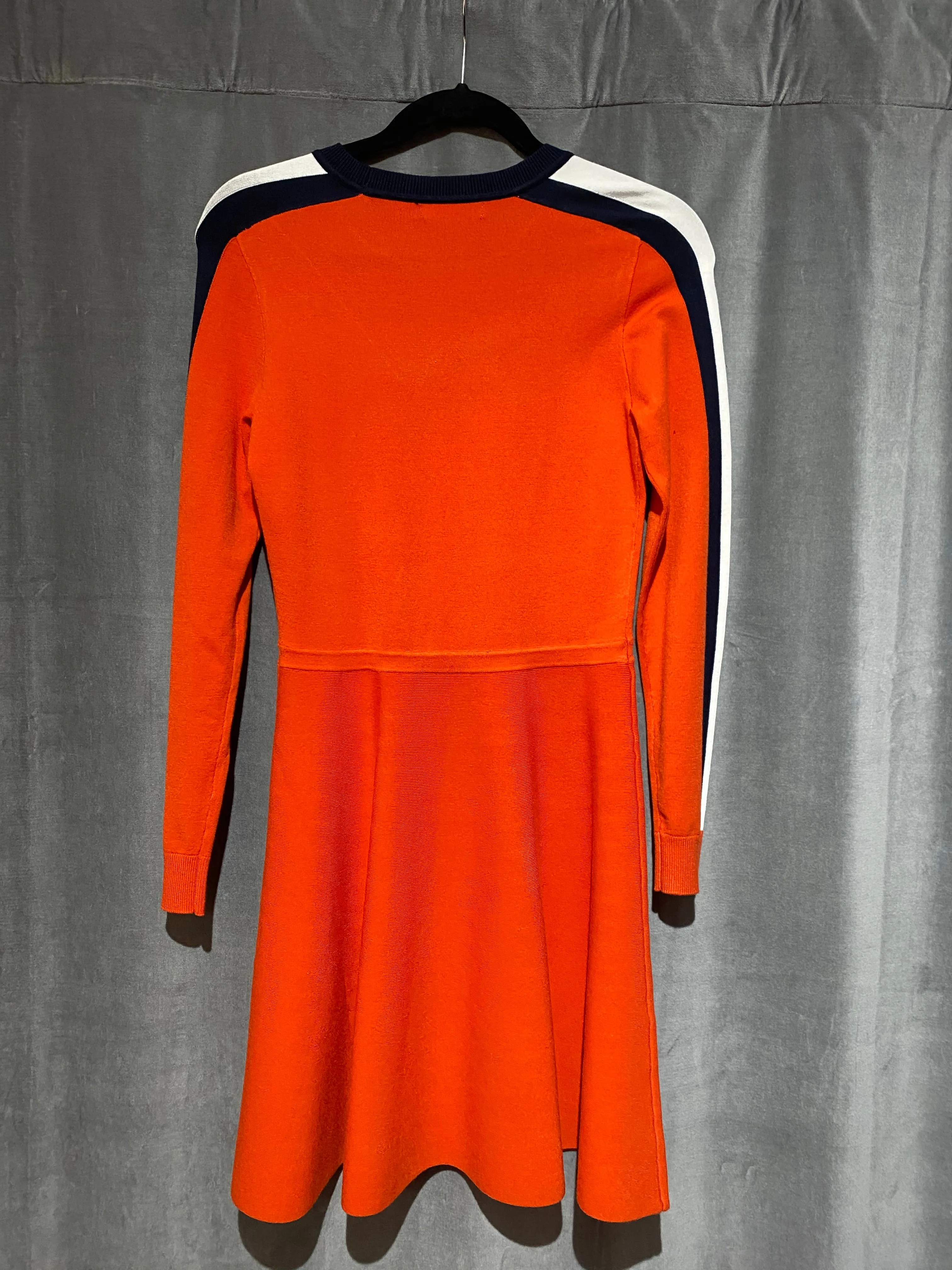 Karen Millen Long Sleeve Knit Fit and Flare Dress