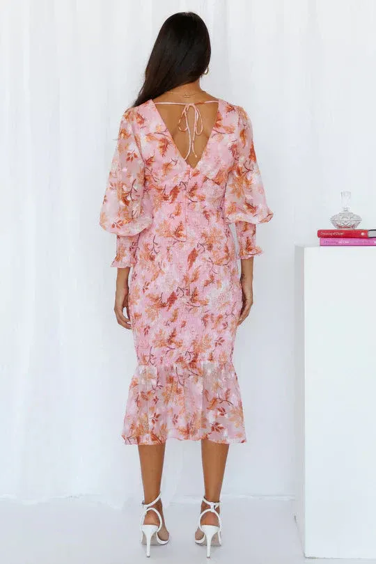 Karylle - Stunning Flower Midi Dress
