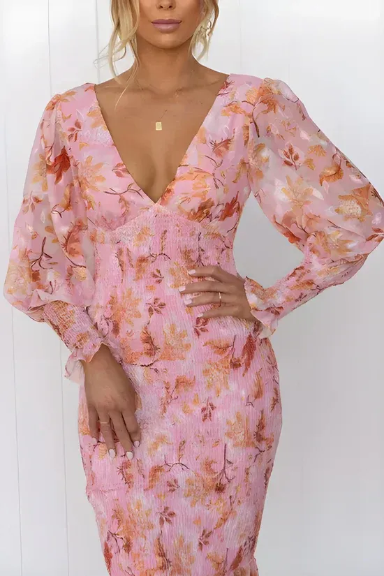 Karylle - Stunning Flower Midi Dress