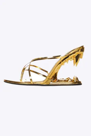 Katelyn - Edgy Sharks Tooth Accents Woman's High Heels