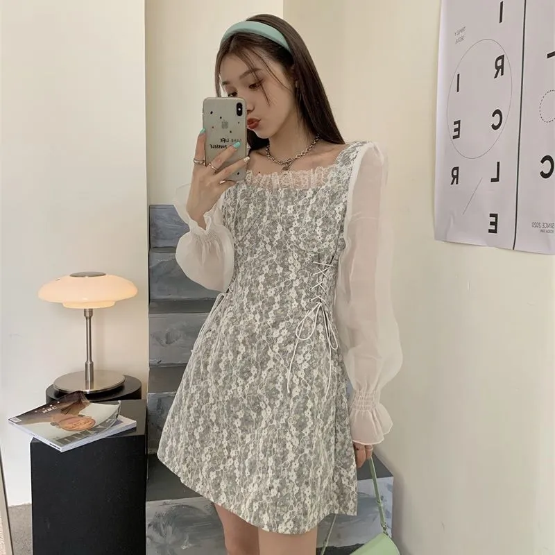 Kawaii Sweet Floral Lace Fairy Dress