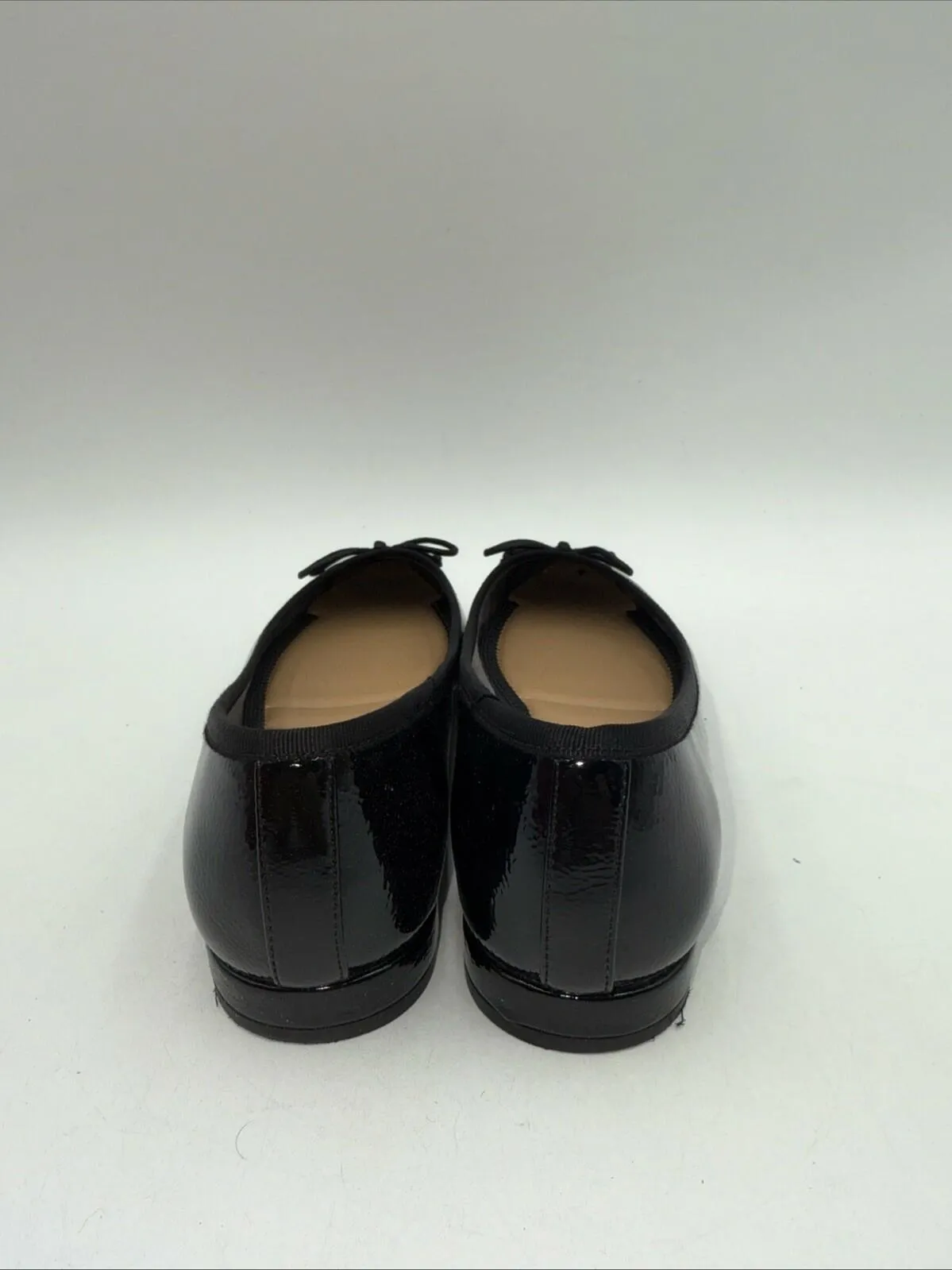 Kelly & Katie Abby Black Patent Tweed Pointy Toe Ballet Flats Size 7 M - Very Good