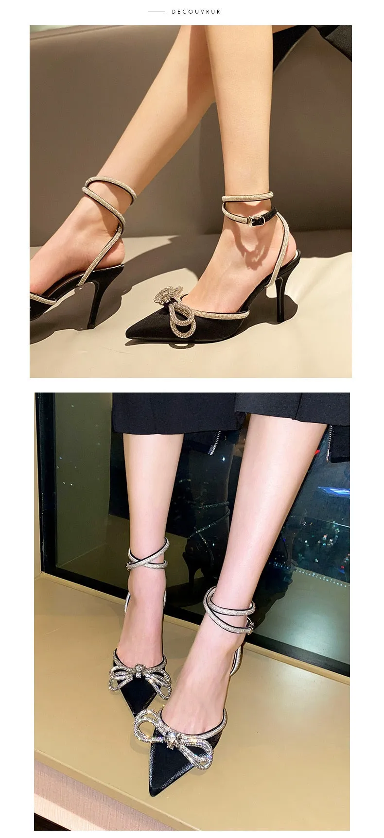Lady Shoes Genuine Leather High Heels