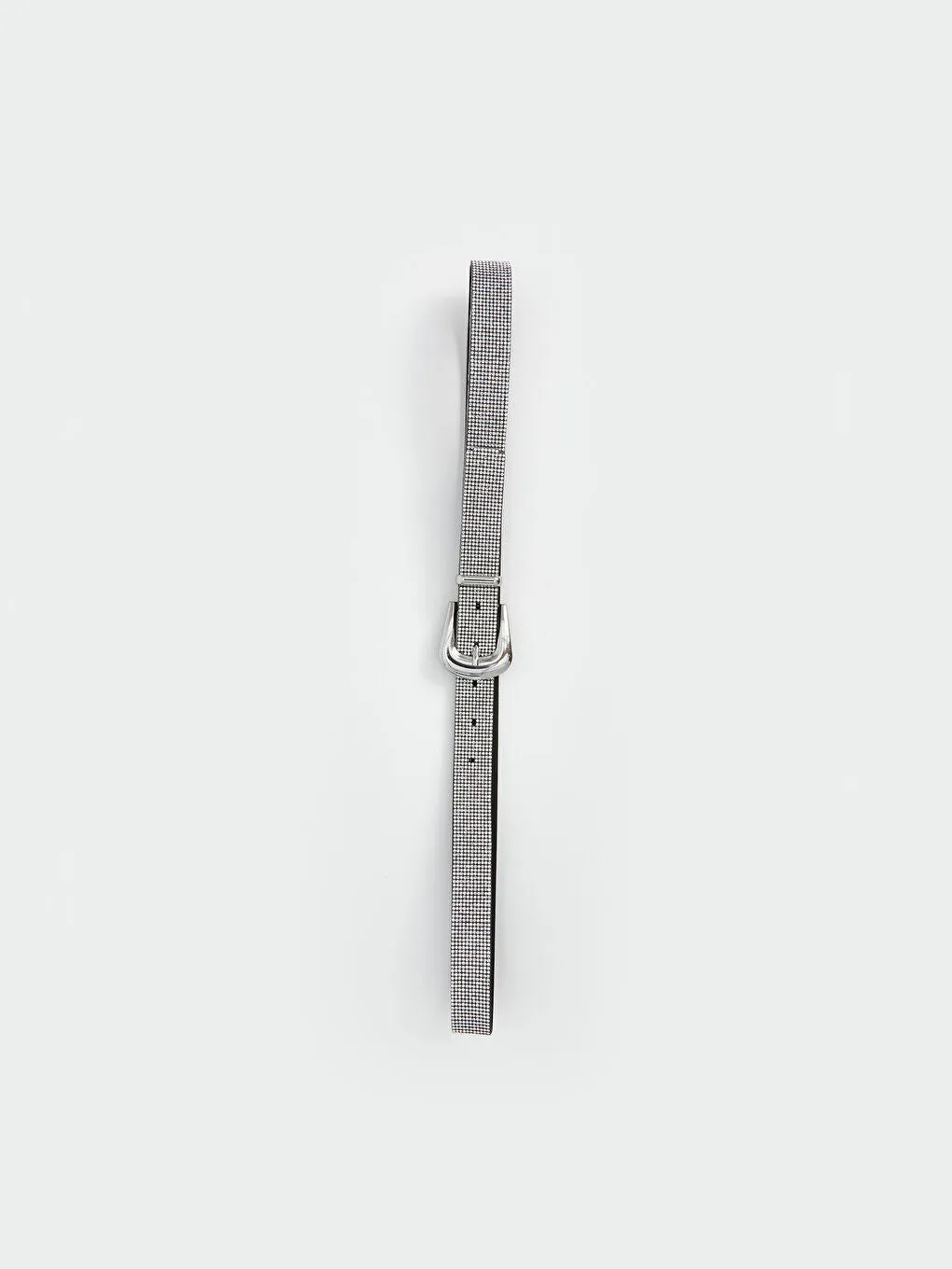 LCW ACCESSORIES Grey Shiny Stone Women Belt