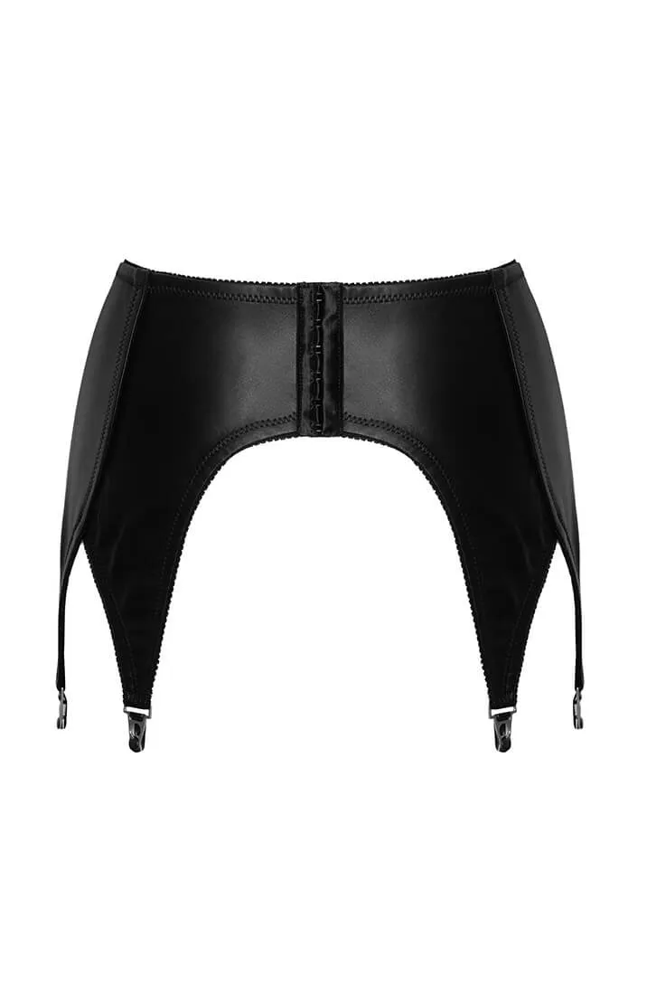 Leather suspender belt - FETISH: Natural